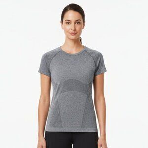 Athleta Momentum Heathered Grey Tee T-Shirt Size Medium